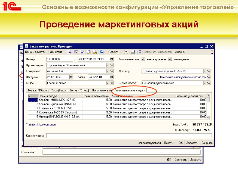 Проведение маркетинговых акций